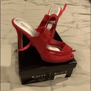 Rose colored WHBM suede heels